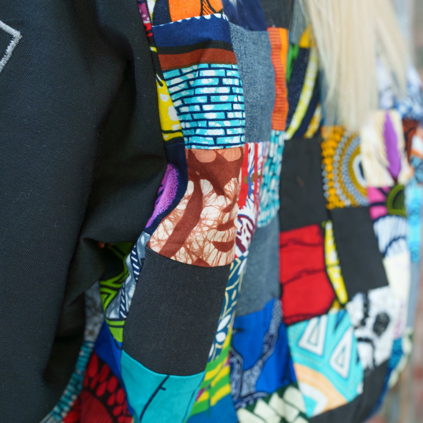 Women's unique patchwork jacket Mazin, NEW