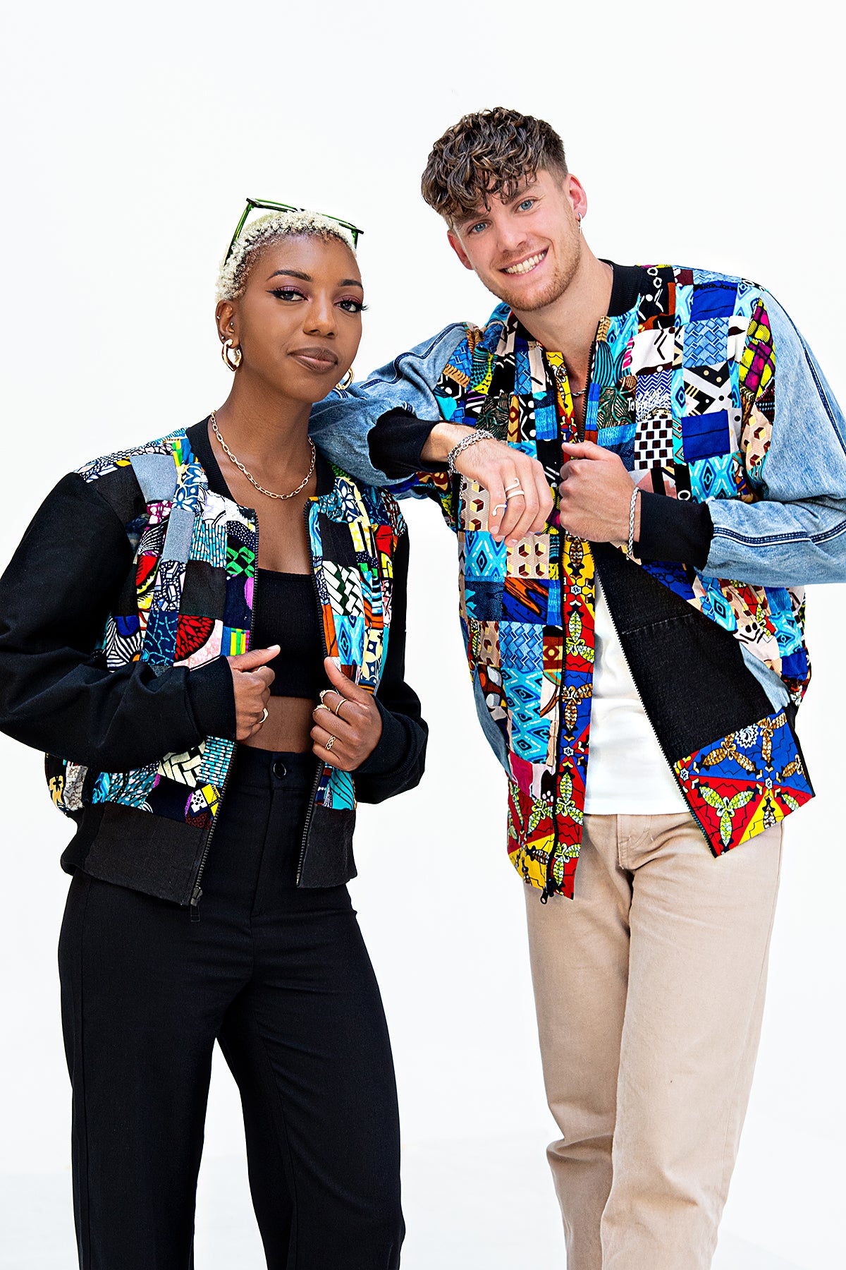 Unisex patchwork unique jacket Mazin – togocolor