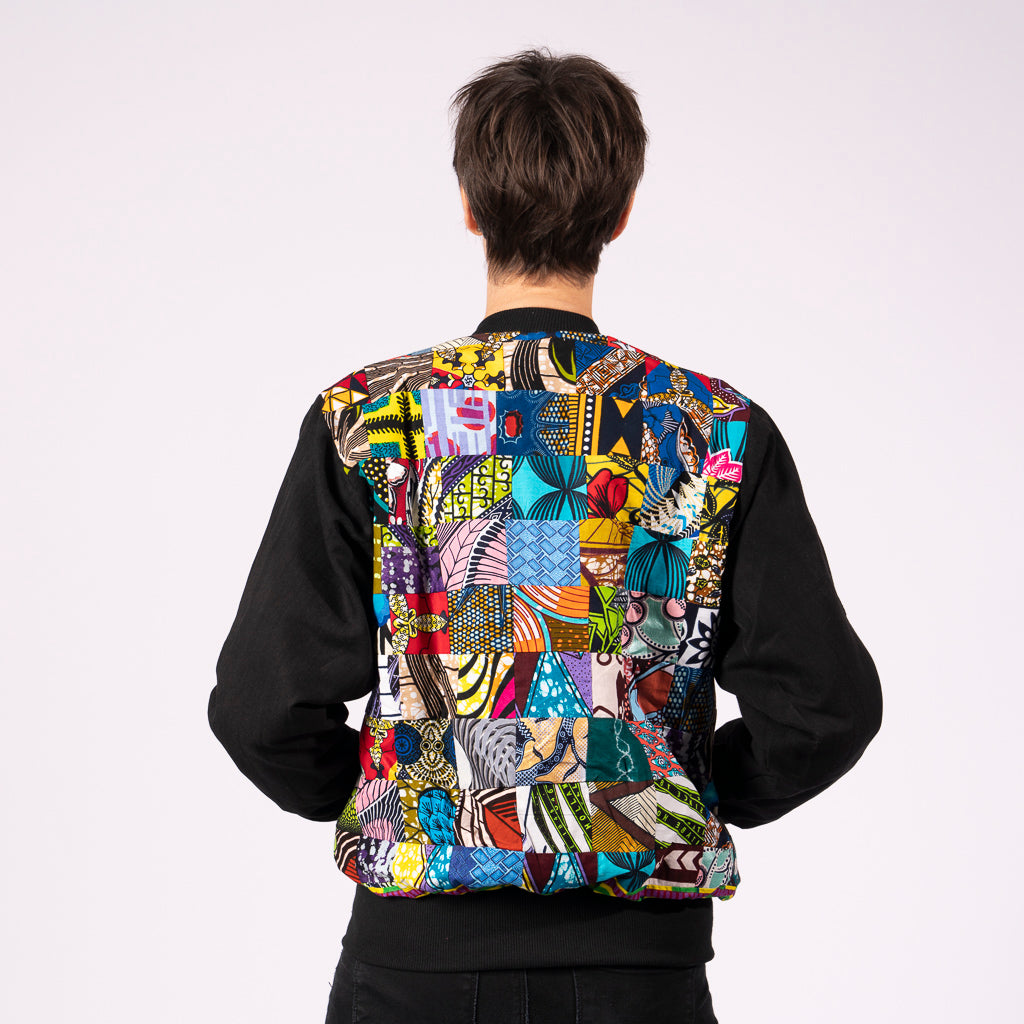 Women's unique patchwork jacket Mazin